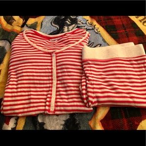 Victoria’s Secret Candy Cane Striped Pajamas